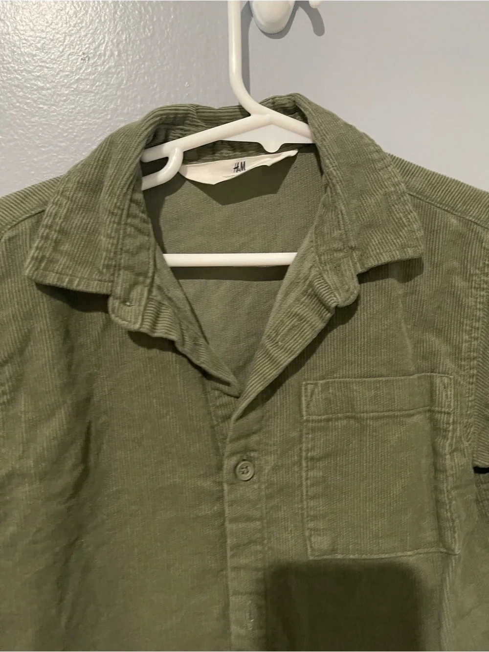Olive Green Corduroy Shirt - H&M | 3T